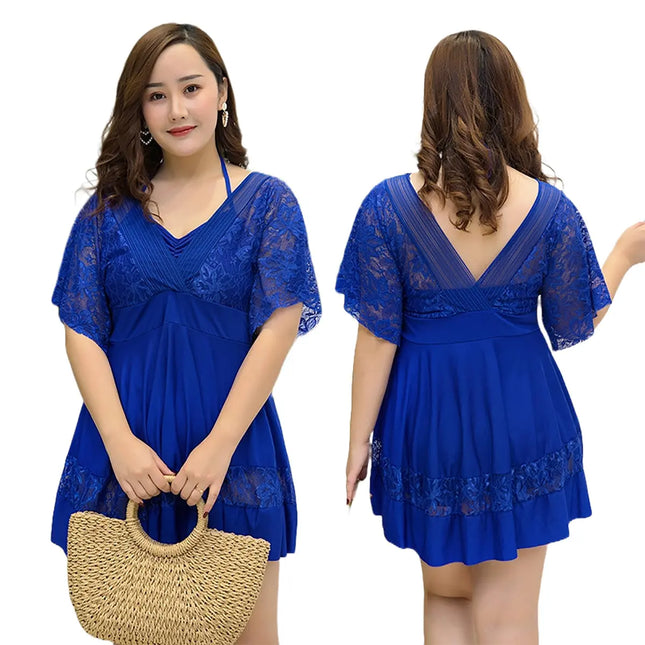 Fancydresswale Plus Size Swimwear for Women: Flattering and Stylish Beachwear for Every Body with Pads Blue Fancydresswale