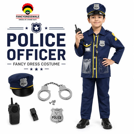 Fancydresswale Police dress for kids ( 4-7 Years) Fancydresswale.com