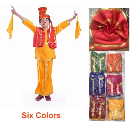 Fancydresswale Punjabi Bhangra Baisakhi Folk Dance Costume for Boys and Men, bhangda dress Fancydresswale