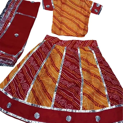 Fancydresswale Rajasthani Girl Dress for Girls – Traditional Fancy Dress Competition Costume fancydresswale.com