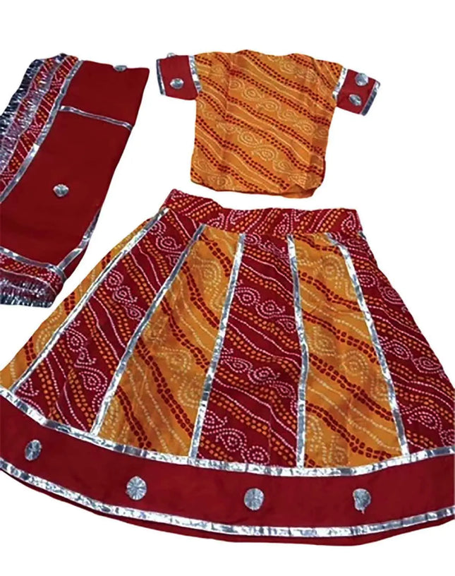 Fancydresswale Rajasthani Girl Dress for Girls – Traditional Fancy Dress Competition Costume fancydresswale.com