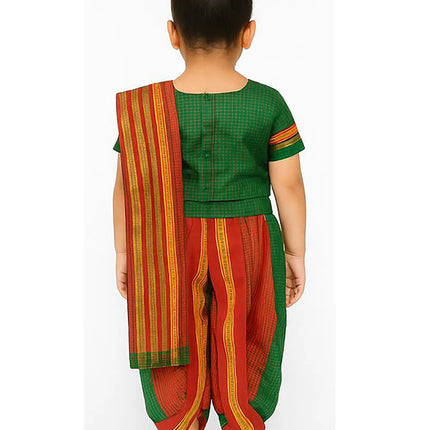 Fancydresswale Rani Laxmibai Costume Set – Green Warrior Dress for Girls with Sword, Shield & Cap fancydresswale.com