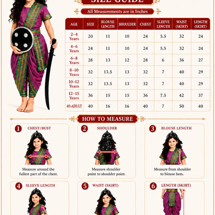 Fancydresswale Rani Laxmibai Costume Set – Rani Pink Traditional Girl’s Warrior Outfit with Sword & Shield fancydresswale.com
