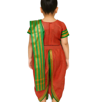 Fancydresswale Rani Laxmibai Costume Set for Girls – Traditional Warrior Dress with Sword, Shield & Cap fancydresswale.com
