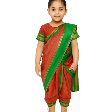 Fancydresswale Rani Laxmibai Costume Set for Girls – Traditional Warrior Dress with Sword, Shield & Cap fancydresswale.com
