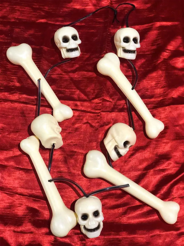 Fancydresswale Skull and bone maala for Halloween - Spooky Narmund Mala Costume Accessory- One size fancydresswale.com