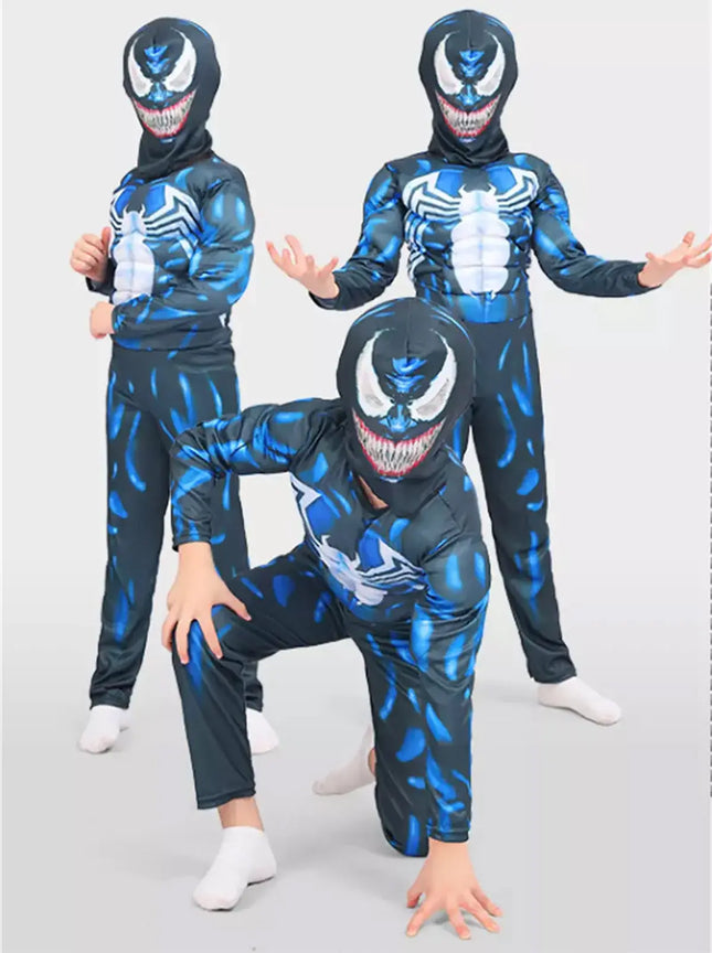 Fancydresswale Venom Costume for Kids – Superhero Role Play Cosplay Outfit with Mask fancydresswale.com