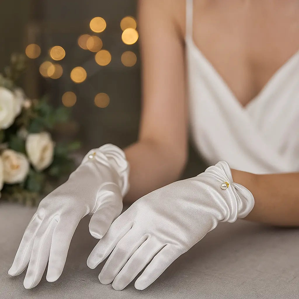 White Gloves Fancydresswale Satin gloves for girls fancydresswale.com White Gloves Fancydresswale Satin gloves for girls fancydresswale.com