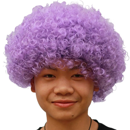 Fancydresswale Wigs Colorful Unisex Party Prop Wigs for Kids and Adults- Purple Fancydresswale