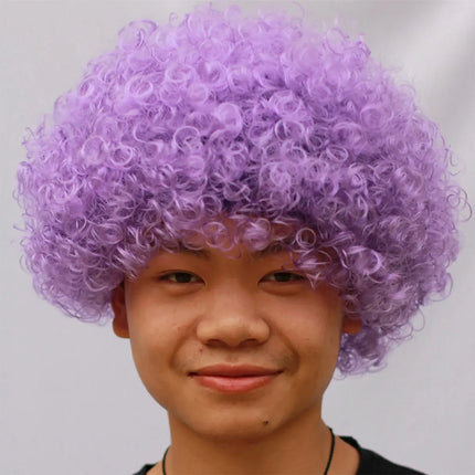 Fancydresswale Wigs Colorful Unisex Party Prop Wigs for Kids and Adults- Purple Fancydresswale