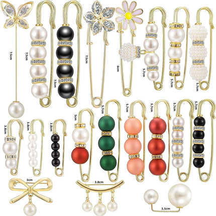 Fancydresswale Women's Anti-Exposure Brooch Buckle Pin Secure & Stylish Closure for Women Shirt Pant Sweater Shawl Hat Clip Pant Waist Tightener Safety Pins 20 Pcs Set Fancydresswale