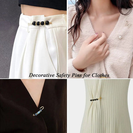 Fancydresswale Women's Anti-Exposure Brooch Buckle Pin Secure & Stylish Closure for Women Shirt Pant Sweater Shawl Hat Clip Pant Waist Tightener Safety Pins 20 Pcs Set Fancydresswale
