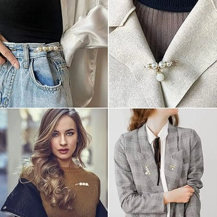 Fancydresswale Women's Anti-Exposure Brooch Buckle Pin Secure & Stylish Closure for Women Shirt Pant Sweater Shawl Hat Clip Pant Waist Tightener Safety Pins 20 Pcs Set Fancydresswale