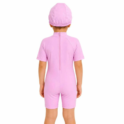 Fancydresswale elsa bathing suit Short Sleeve Swimwear with Matching Cap - frozen Fancydresswale