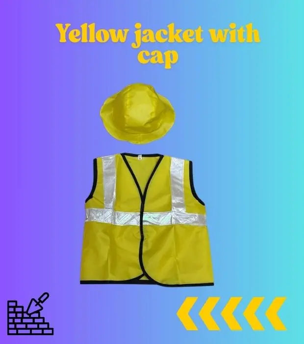 Fancydresswale Engineer fancy dress for kids and adults construction worker dress