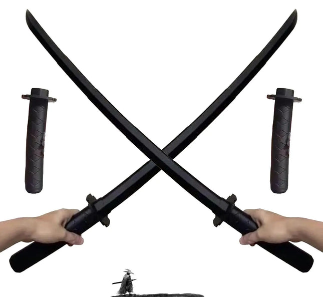 Fancydresswale folding Katana Toy Swords 2 pack for Kids | Ninja Samurai Anime Blade Set for Cosplay & Fancy Dress fancydresswale.com