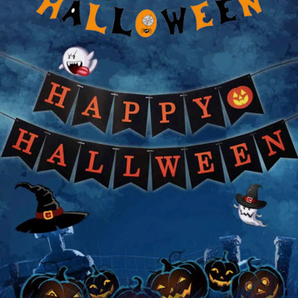 Fancydresswale halloween Decorations Set,Party Props, Pumpkin Banners, Character Cutouts Fancydresswale