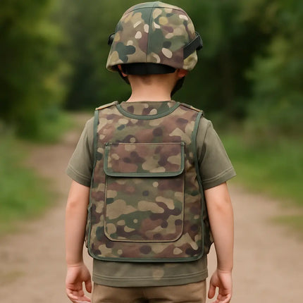 Fancydresswale para commando dress Vest and Helmet Set with Goggles – Military Fancy Dress Costume fancydresswale.com