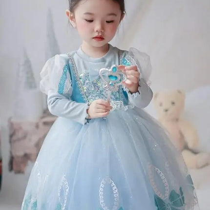 Fancydresswale princess Elsa frozen elegant new dress party for Girls fancydresswale.com