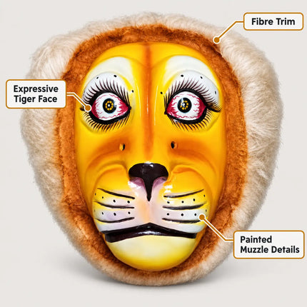 Fibre Tiger Mask feature guide showing expressive eyes, trim and muzzle