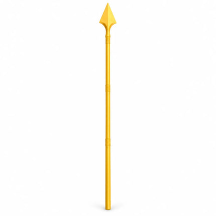 Foldable Plastic Bhala – 66 Inch Golden Costume Spear fancydresswale.com