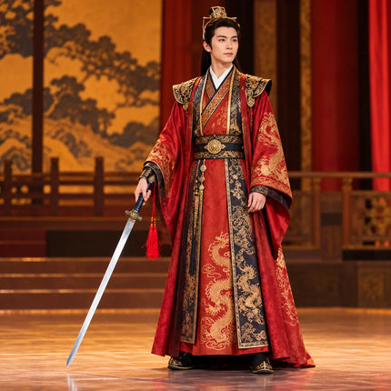 Royal stage costume styling with Folding Sword accessory