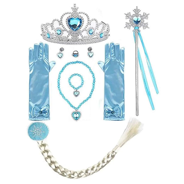 Frozen Princess  Elsa Accessories - Set of 8 for girls Fancydresswale