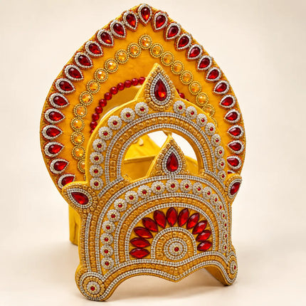 Full Size Traditional Mukut Crown for Ramleela & Mythological Costumes fancydresswale.com