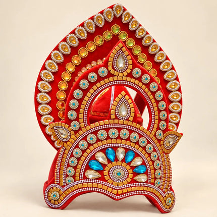 Full Size Traditional Mukut Crown for Ramleela & Mythological Costumes fancydresswale.com