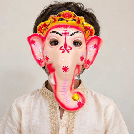 Ganesh Plastic Plain Mask – Fancy Dress Costume Accessory fancydresswale.com