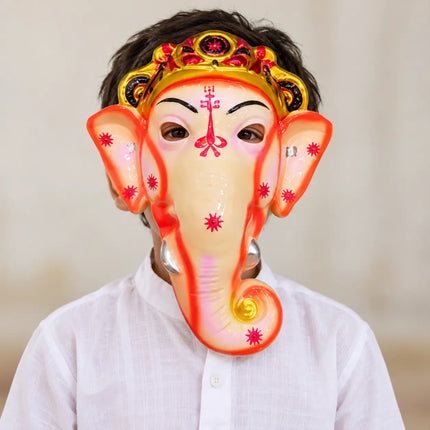 Ganesh Plastic Plain Mask – Fancy Dress Costume Accessory fancydresswale.com