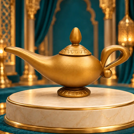 Golden Chirag Magic Lamp Prop for Aladdin Fancy Dress & Stage Performances fancydresswale.com