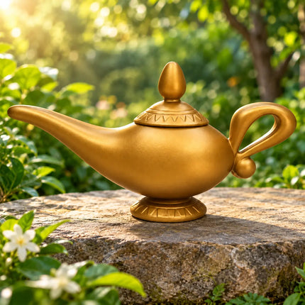Golden Chirag Magic Lamp Prop for Aladdin Fancy Dress & Stage Performances fancydresswale.com