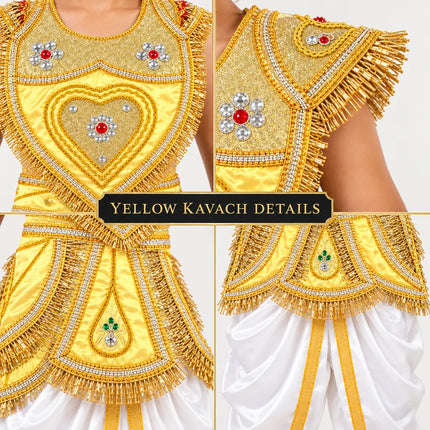 Golden kavach close-up details