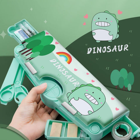 Fancydresswale Dinosaur theme Pencil Box for kids, cartoon theme Box for boys and Girls, Dinosaur Theme Return Gifts for Kids