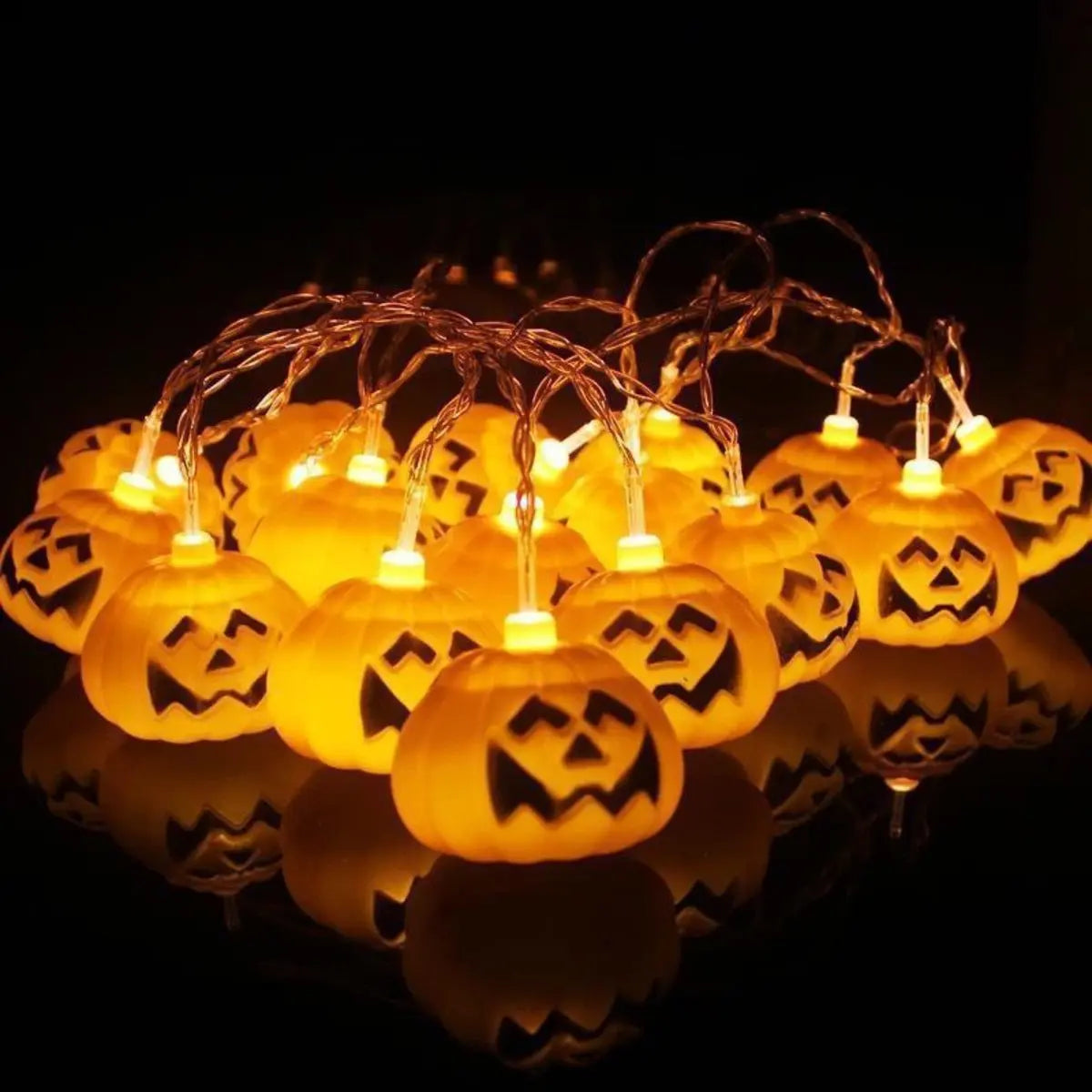 Halloween LED String Lights Pumpkin, Ghost, Eyeball, Cat, Skull, and ...