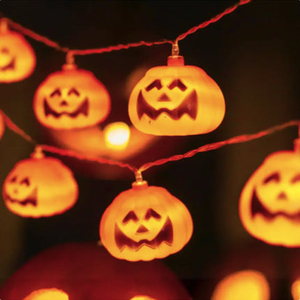 Halloween LED String Lights Pumpkin, Ghost, Eyeball, Cat, Skull, and Spider LED Decorations for Indoor & Outdoor Halloween Decor (Big Pumpkin) Fancydresswale