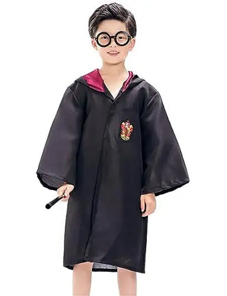 Harry Potter Gryffindor Robe with Portable Wand and Glasses Fancydresswale
