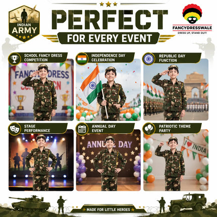 Indian Army dress for Fancy dress competitions Fancydresswale