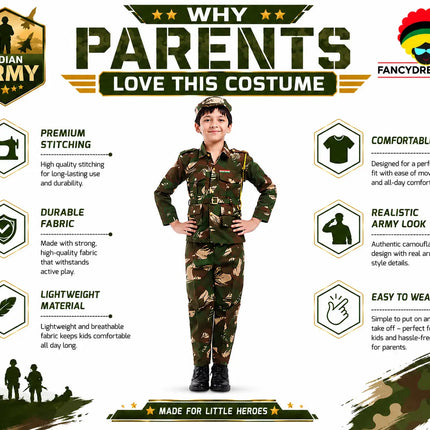 Indian Army dress for Fancy dress competitions Fancydresswale