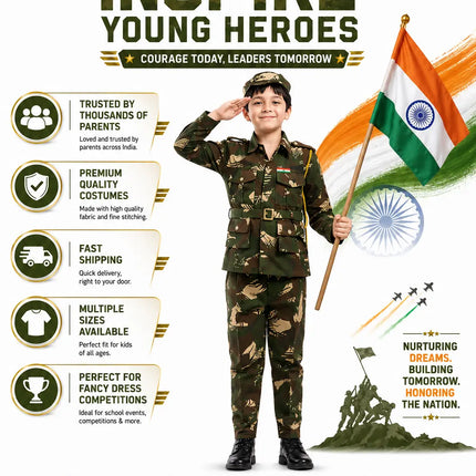 Indian Army dress for Fancy dress competitions Fancydresswale