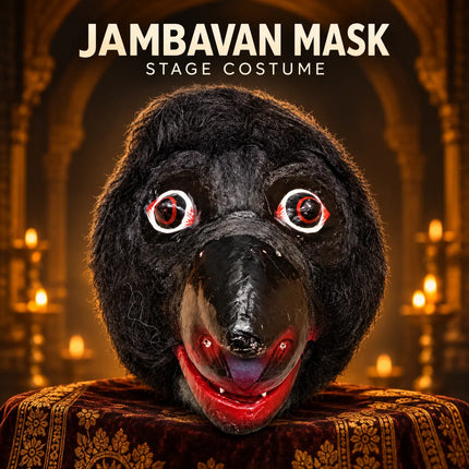 Jambavan Mask in a theatrical display setting
