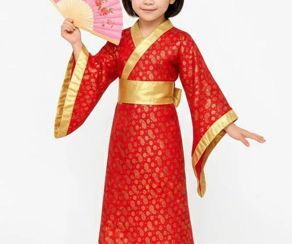 Kimono Dress for Girls japanese traditional female costume –  fancydresswale.com