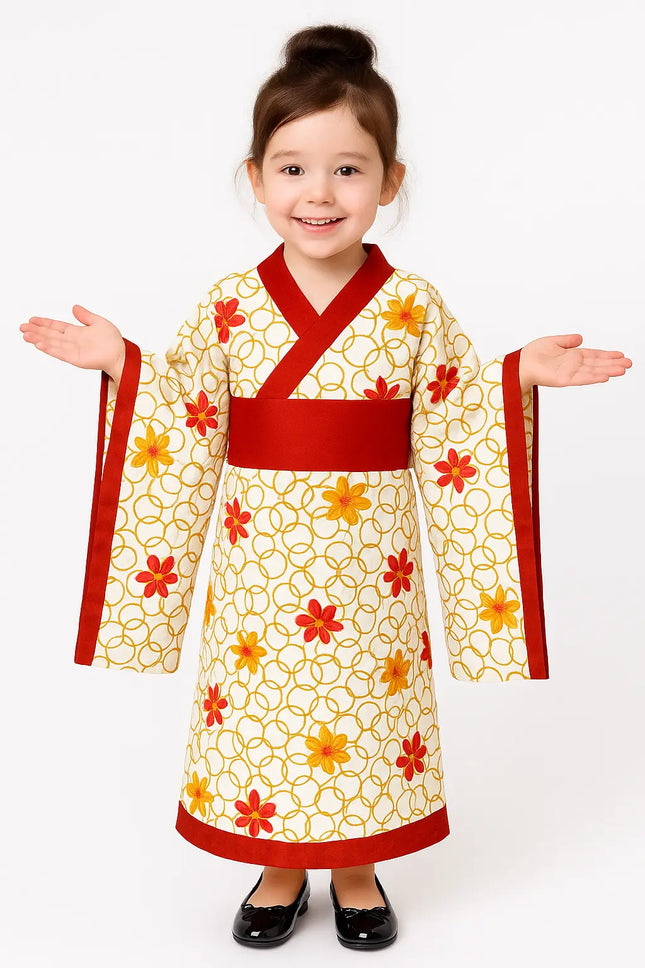 traditional japanese dress for women Long Japanese-themed Beautiful Floral Women's Kimono Kawaiies a nightgown or a wrap Mercatoo Girls Silky Satin Kimono
