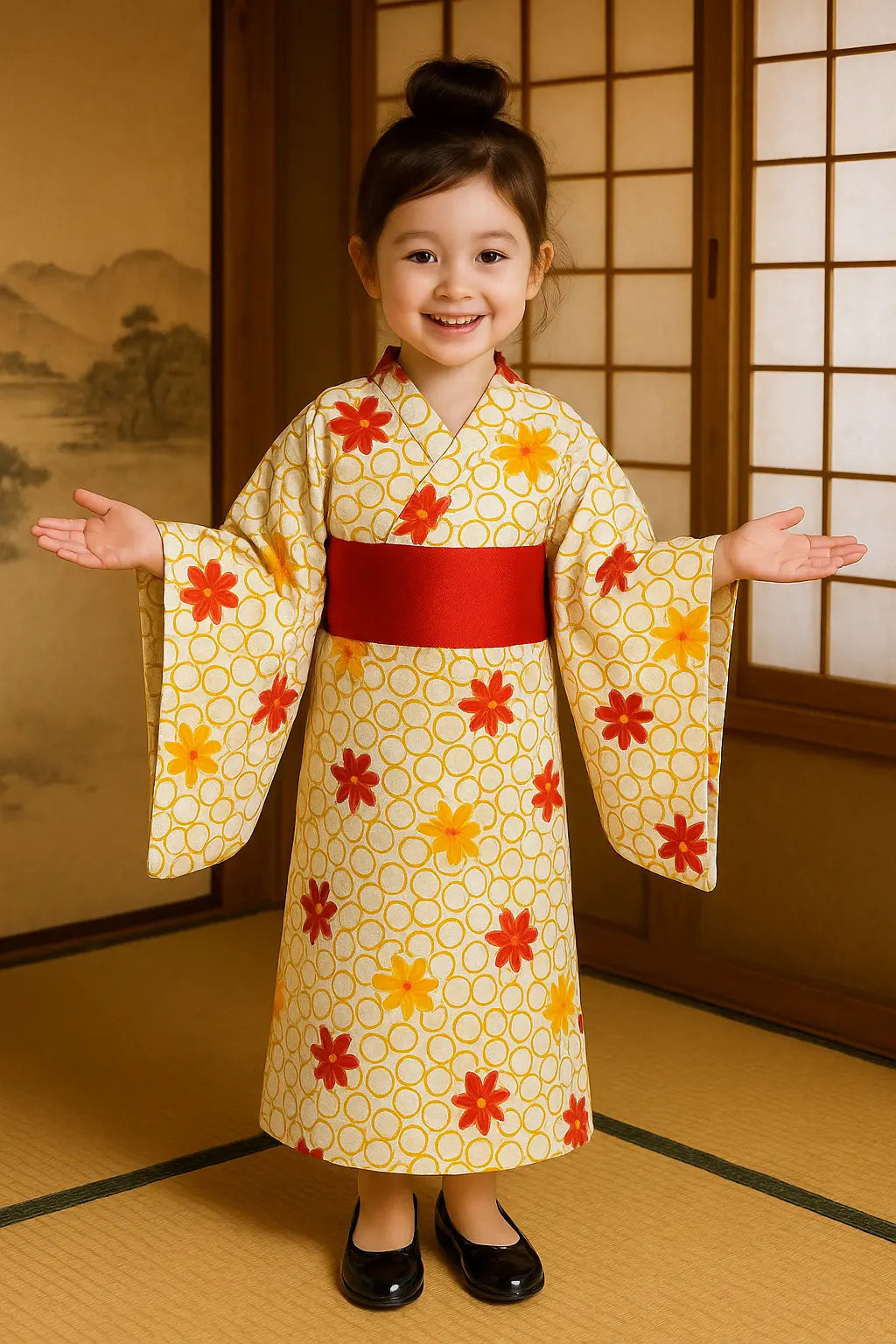 japanese dress Kimono Dress for Girls japanese traditional female costume – fancydresswale.com