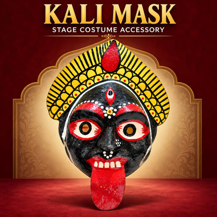 Kali Mask displayed in a theatrical setting