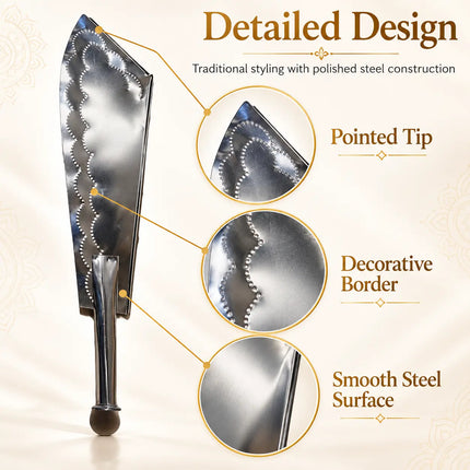 Khanda Steel Costume Prop for Fancy Dress & Ramleela fancydresswale.com