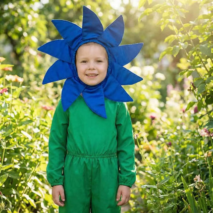 Kids Flower Costume Headgear Blue Petal Fancy Dress for School Functions & Theme Parties (Copy) fancydresswale.com