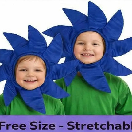 Kids Flower Costume Headgear Blue Petal Fancy Dress for School Functions & Theme Parties (Copy) fancydresswale.com