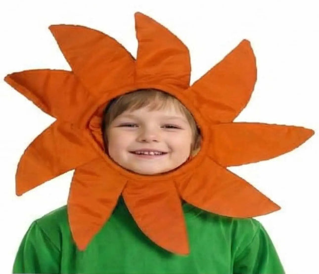 Kids Flower Costume Headgear Orange Petal Fancy Dress for School Functions & Theme Parties (Copy) (Copy) fancydresswale.com